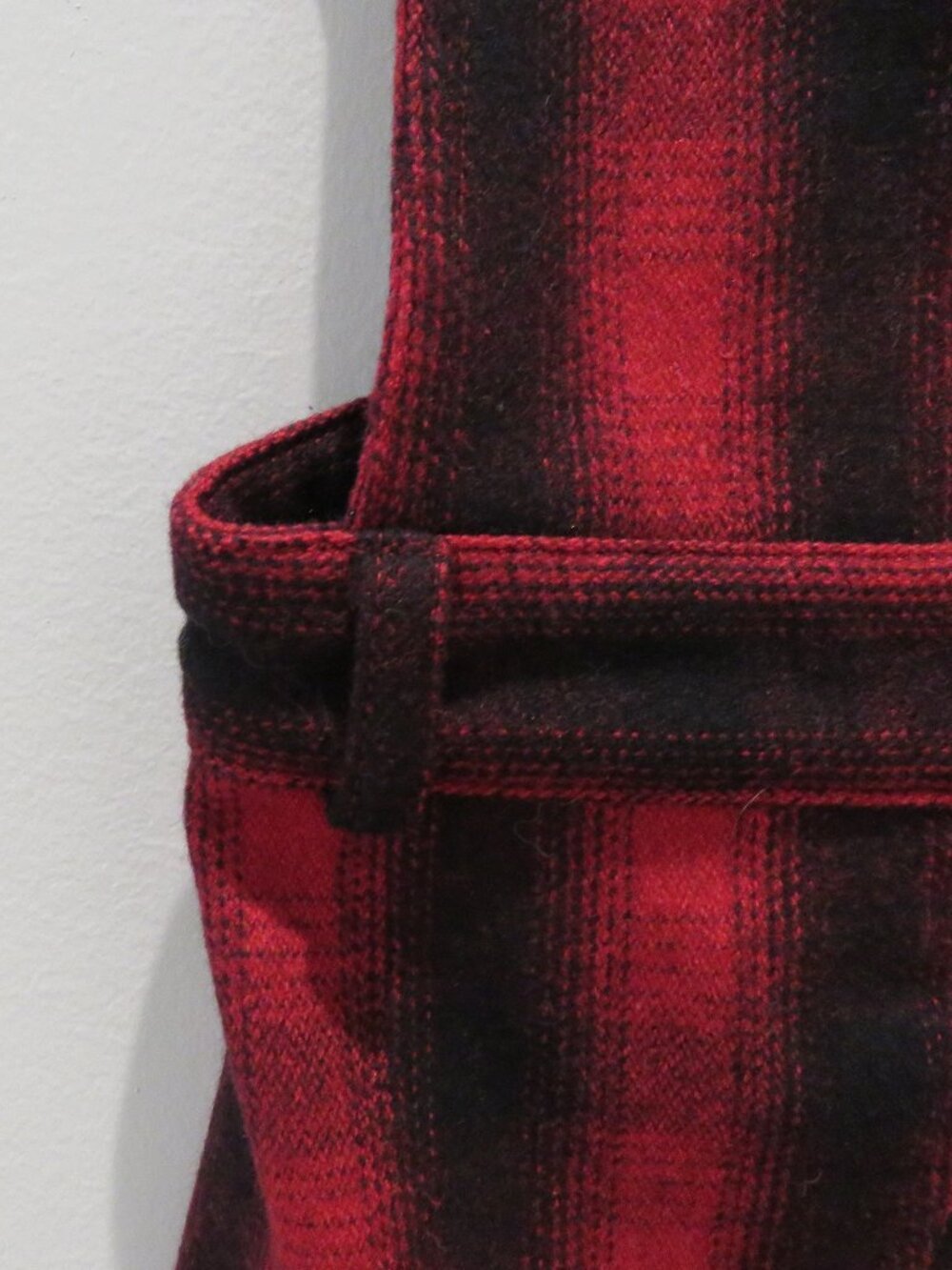 UNIF Brixton Red Plaid Wool Blend Jumper Pinafore Dress XS Punk Alt Grunge Mod - Picture 7 of 14